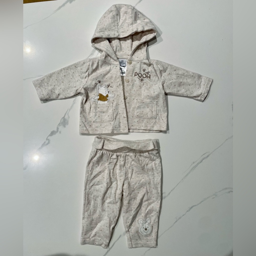 Disney Cream Pooh Bear Hoodie Set